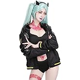 C-ZOFEK Cosplay Costume Black Coat Full Set Outfit for Women Halloween