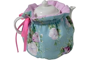 KABAKE Tea Cozies, Cotton Vintage Floral Teapot Dust Cover Tea Cosy, Kitchen Home Decorative Tea Pots Cozy with Insulation Pad for Housewife, Friend, Mom