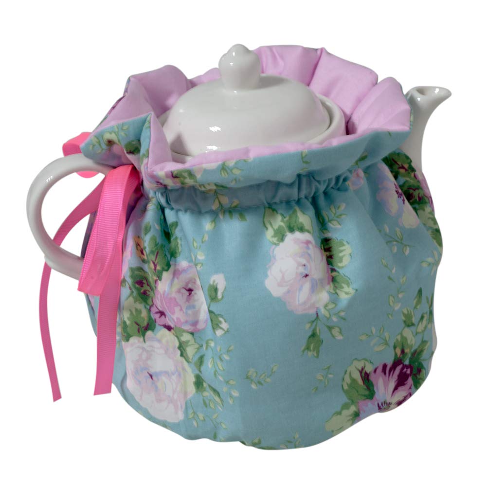 Tea Cozies, Cotton Vintage Floral Teapot Dust Cover Tea Cosy, Kitchen Home Decorative Tea Pots Cozy with Insulation Pad for Housewife, Friend, Mom (Color #4)