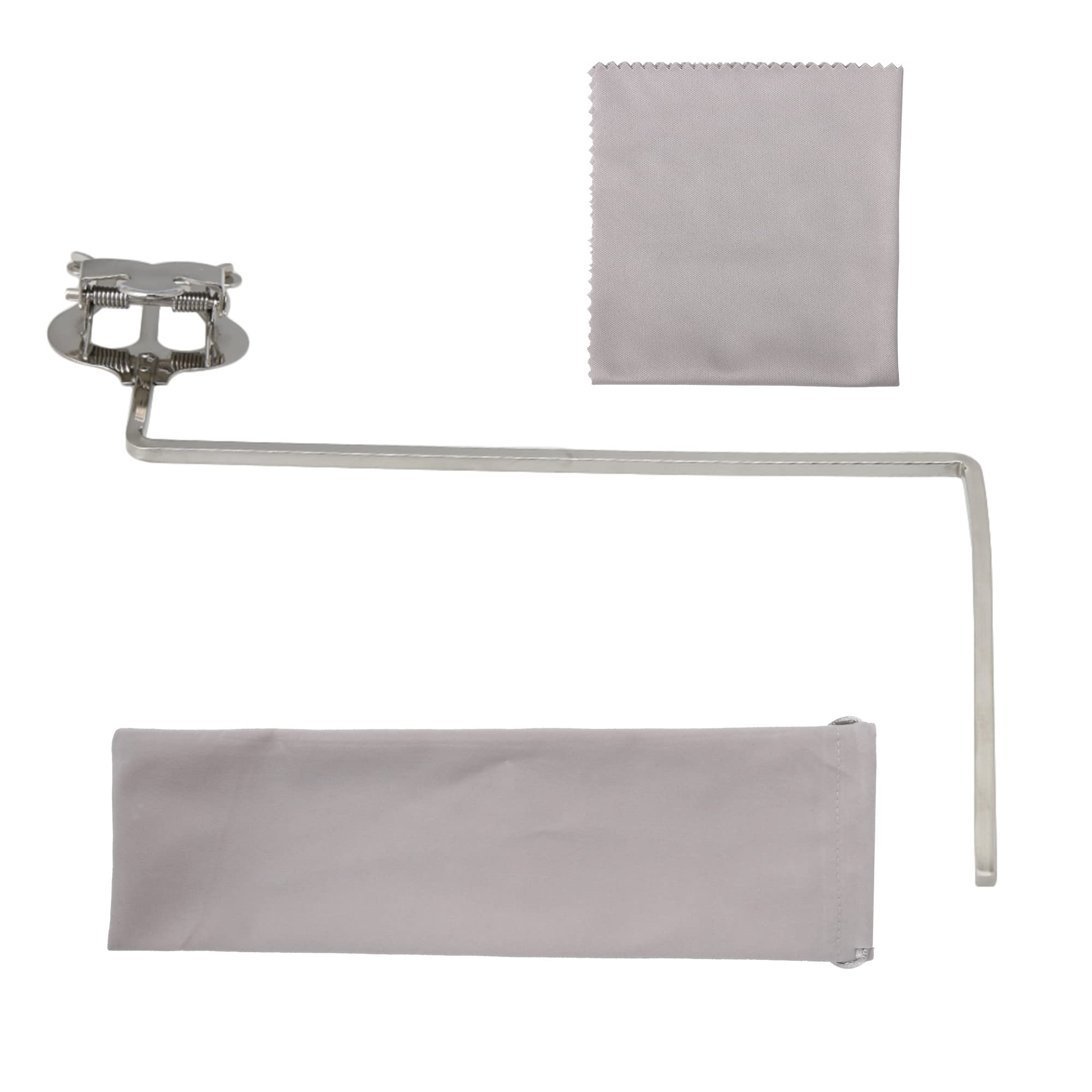 Photo 1 of Silver Euphonium Marching Clamp-On Sheet Clip Lyre Accessary 4x4mm Holder Musical Part
