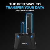 Sabrent Dual HDD Docking Station 2 Bay SATA SSD HDD Cloner USB 3.2 5Gbps EC-HD2B view 3