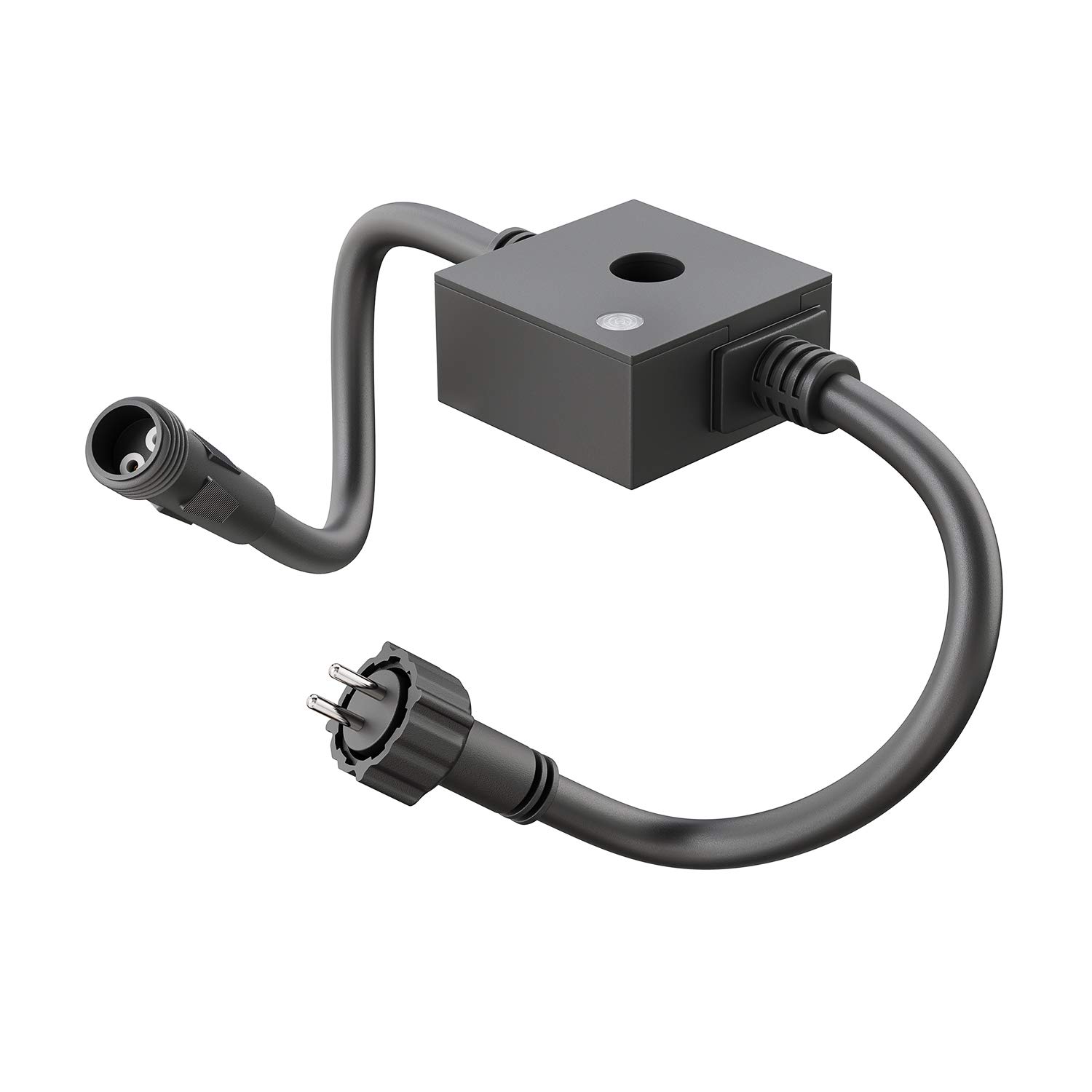 ledscom.de Twilight Sensor for Outdoor, IP44 Plug-in System NEMO, Black, Brightness Sensor, Day/Night Switch