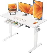 ErGear Electric Standing Desk 120x60 cm with 4 Memory Presets White