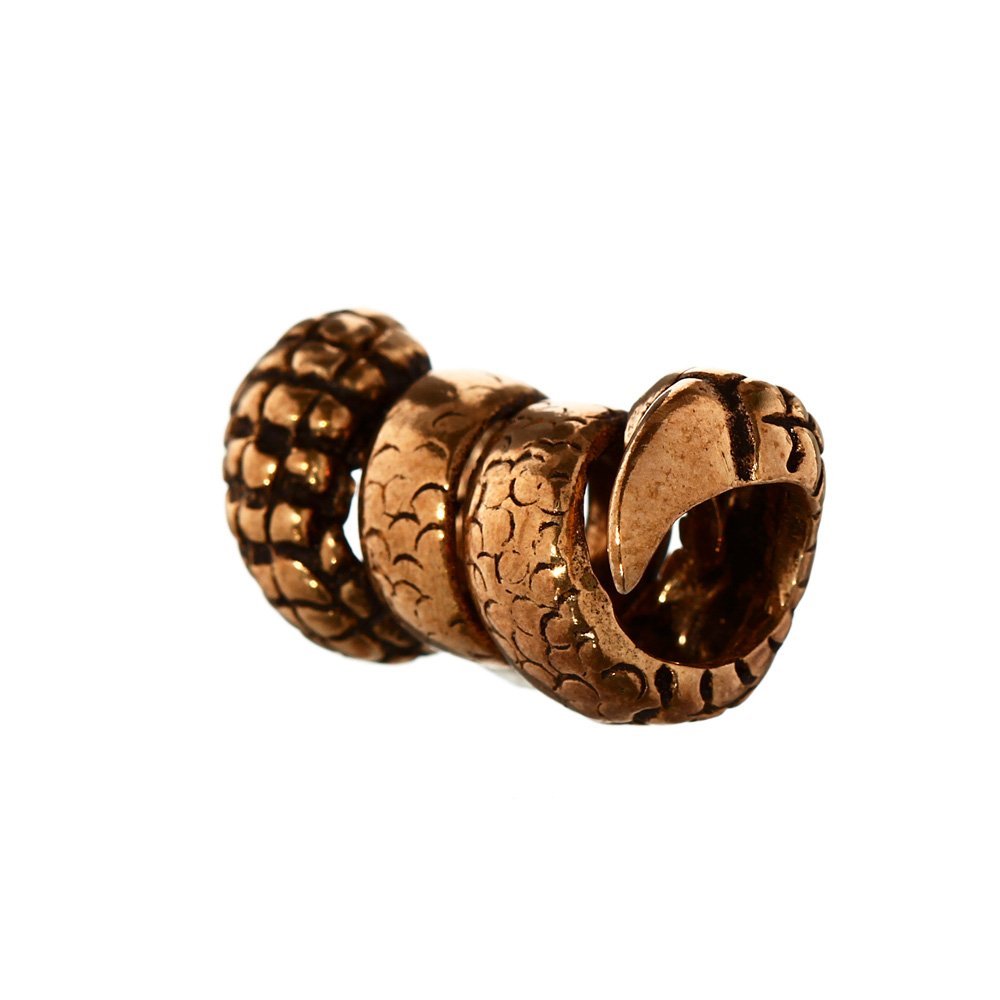 NKlaus beard bead RAGDA dragon claw bronze curly bead 6386