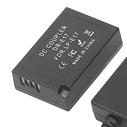 E17 Dummy Battery DR E17 DC Coupler Camera Dummy