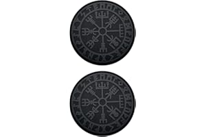 Sclmgo 2 Patches, Versatilely Embroidered for Jeans, Jackets, Clothing, black and gray