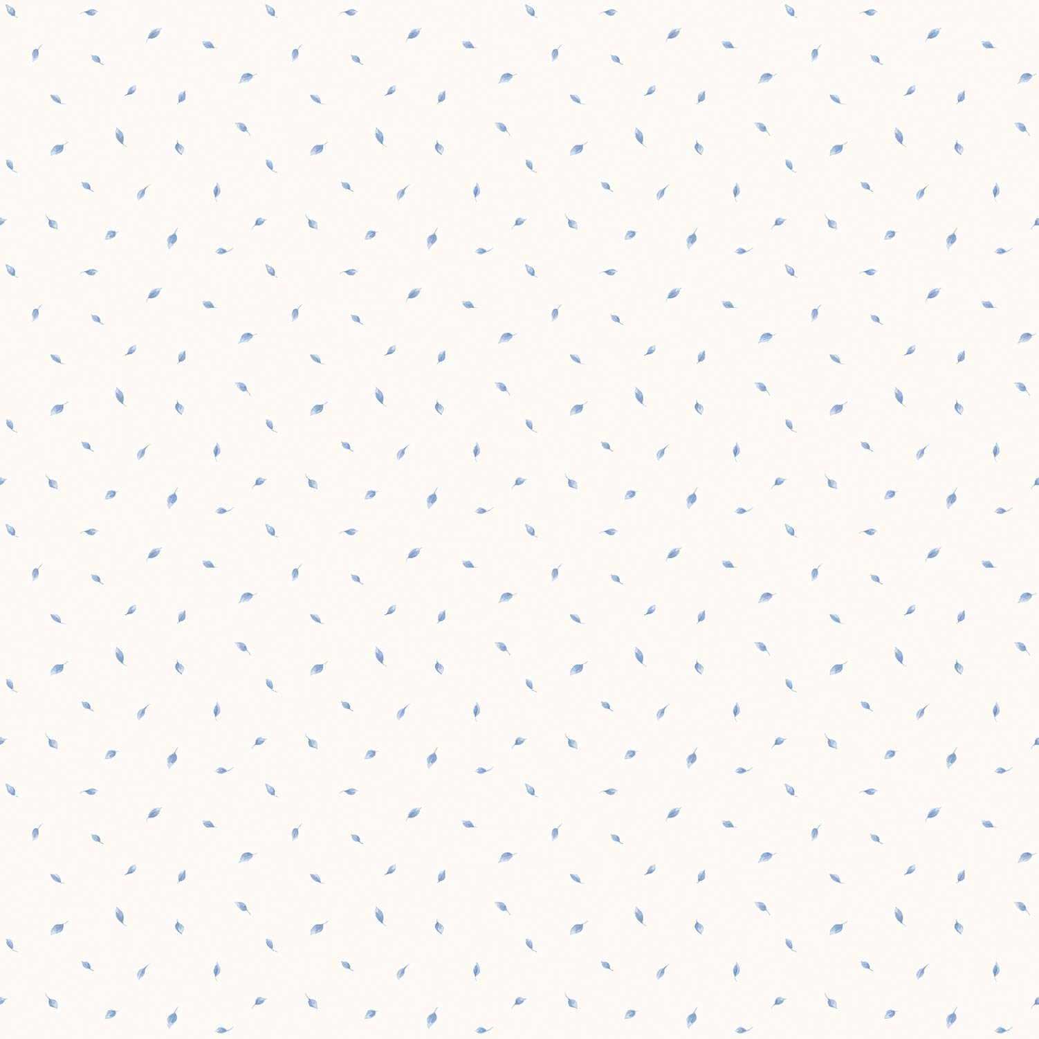 Galerie G67878 Miniatures 2 Mini Leaf Toss Design Wallpaper, Blue/White, 10m x 53cm