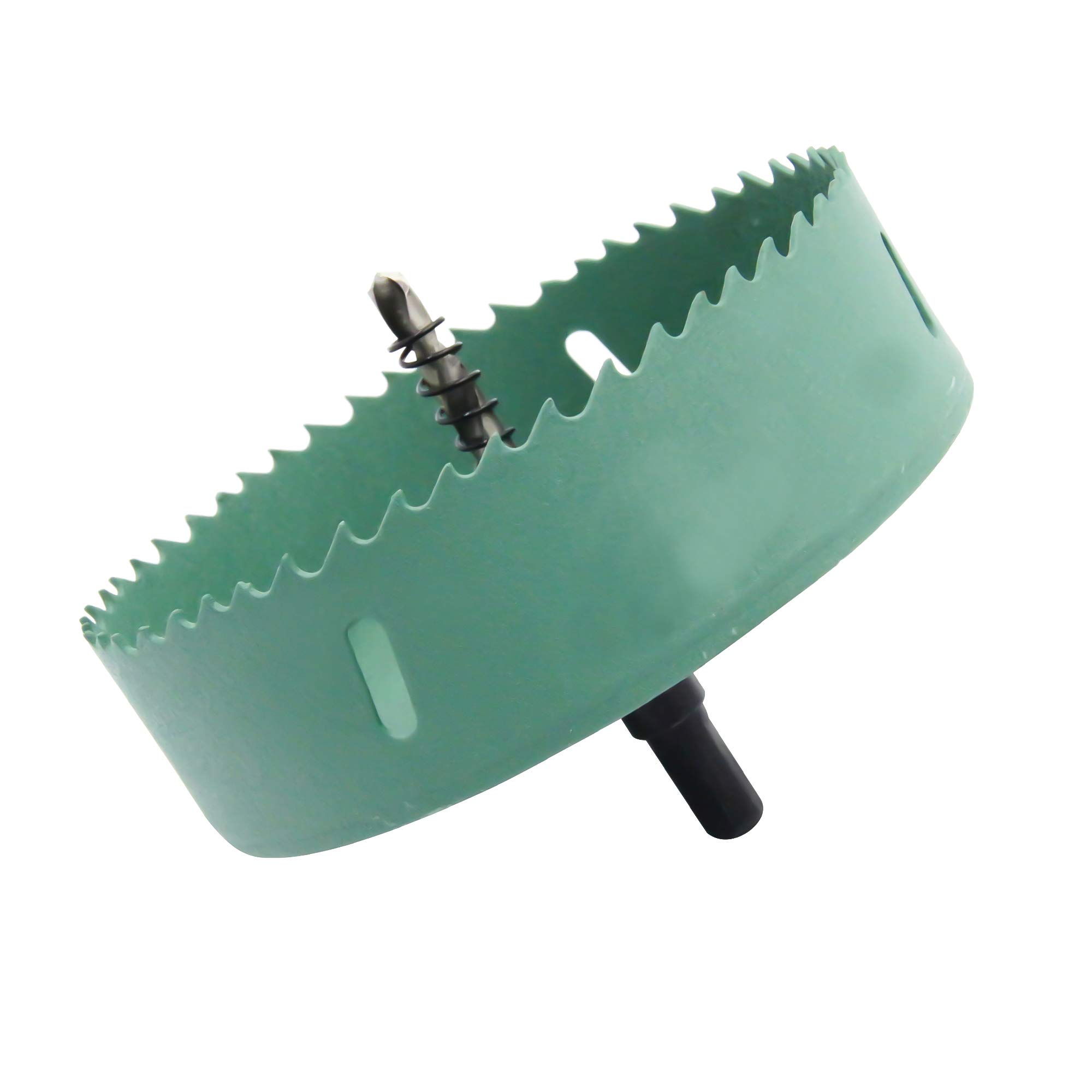 130mm Hole saw LAIWEI hole cutterhole cutter,5.1 Inch HSS Annular Hole Saw Cutter Drill Bit ,holes in wood,gypsum board,aluminum profiles, PVC and other materials(5-1/8")