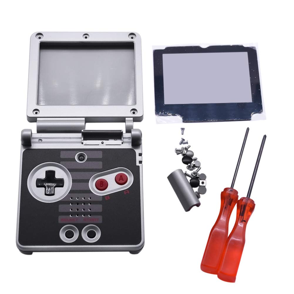 Xingsiyue Replacement Full Housing Shell Cover Case Repair Parts Set w/Lens&Screwdriver for Nintendo Gameboy Advance SP GBA SP Console