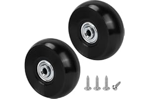 Replacement Wheels for Pelican 1615 Air Case, 2 Pack Heavy Duty Luggage Wheels, Smooth Rolling Repair Parts, Easy Install, Bl