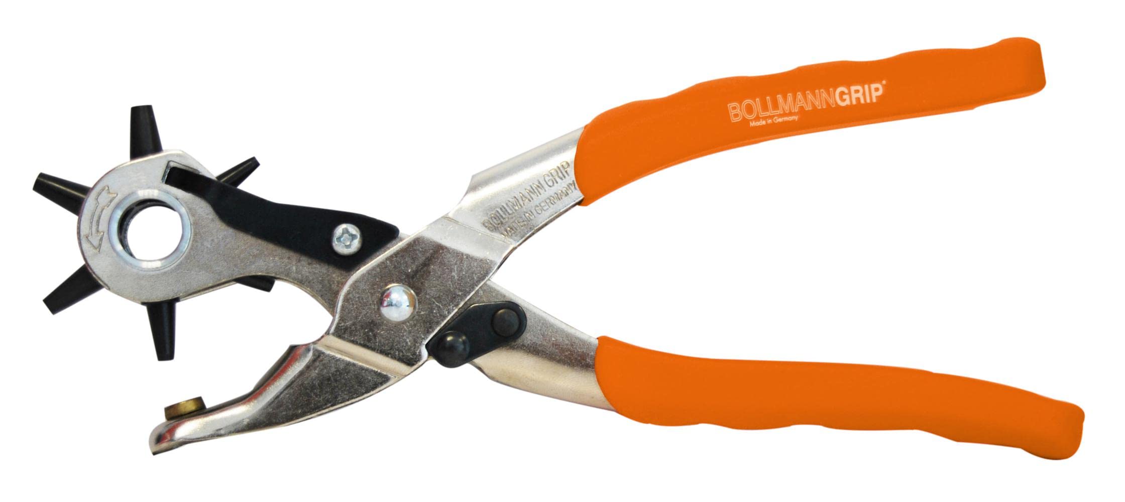 BOLLMANN 0910-35AT - Alicate sacabocados tipo Revolver con mangos de plástico