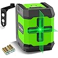 Laser Level, CinusLinus 100Ft Self-Leveling Laser Level, Cross Line Laser Leveler Tool for Construction DIY Light Duty Outdoor Indoor Project, L-Magnetic Bracket, Battery Included