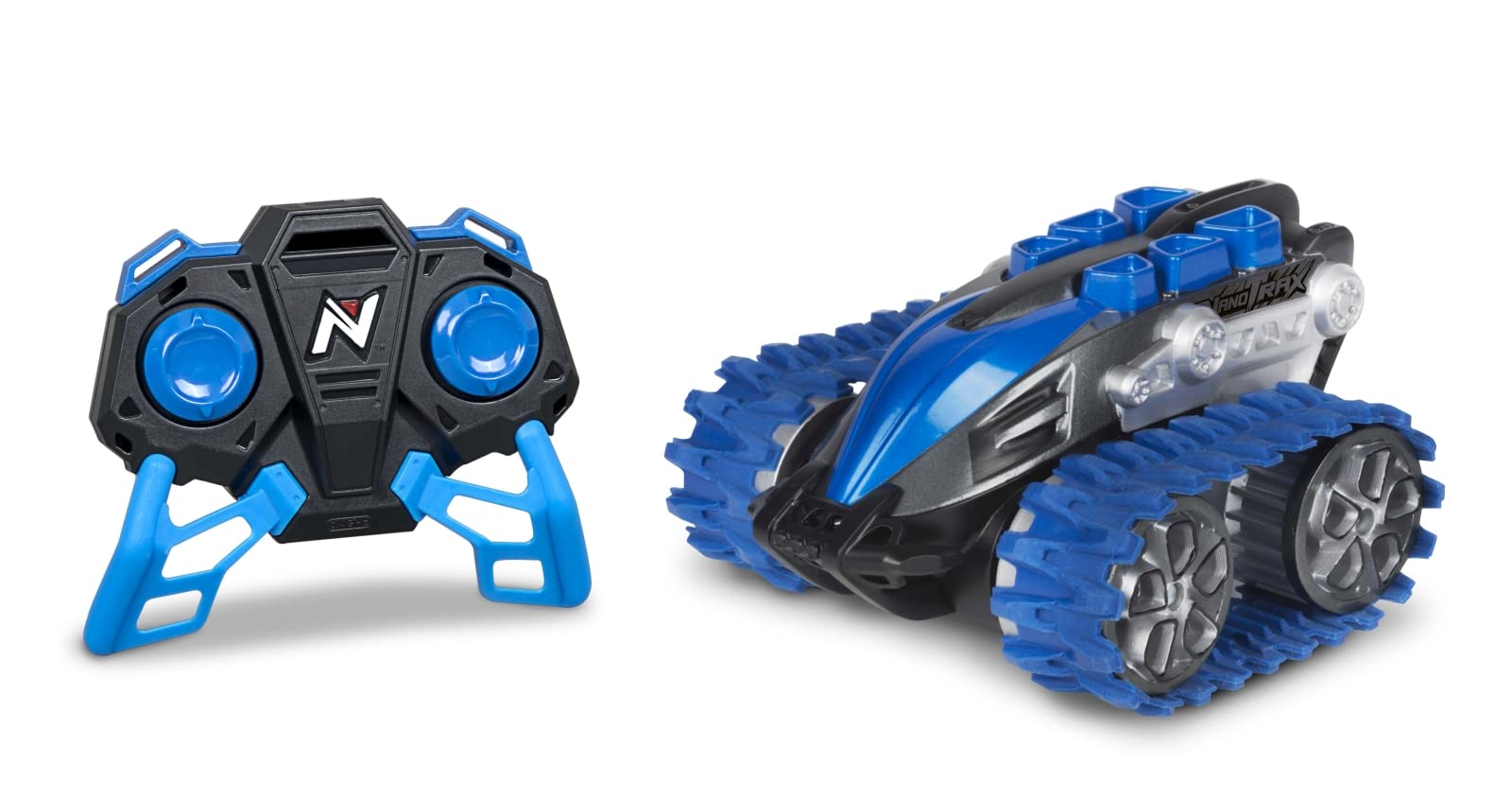 Nikko 10182 Nano Trax Remote Controlled RC Car, Mini Offroad Caterpillar Vehicle, Small Tank with 360ยฐ Rotations and Cool Stunts, Toy Car for Children from 6 Years and Adults, Approx. 15 cm, Blue โ image 1