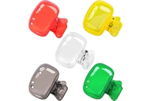 FOWECELT 5 Pack Travel Toothbrush Head Covers Cap, Toothbrush Protector Brush Pod Case Protective Plastic Clip for Household Travel, Camping, Bathroom, School, Business