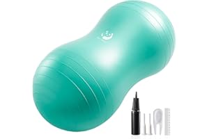 Slim Panda Peanut Exercise Ball for Back Pain Relief, Labor & Kids Therapy - Yoga Stability Ball for Core Workout