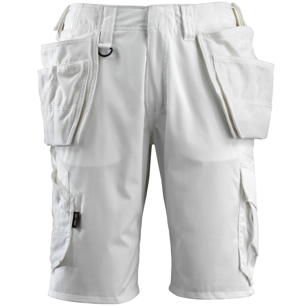 Mascot 16049-230-06 Olot Work Hardwear Mens Short with Holster Pockets, Size C60, White