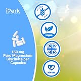 iperk Magnesium Glycinate 300 mg Per Capsule 120 Vegan Caps Non GMO view 5