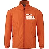 KENSBUY Windbreaker Jacket Custom Your Logo Text Waterproof Lightweight Workwear Outdoor Team Work Uniform