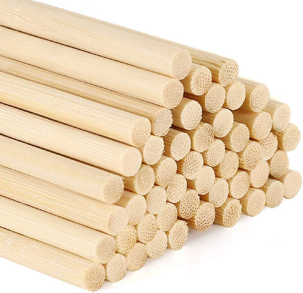 MriiVox 300 Stück Zuckerwatte Stäbe - Holzstäbchen 10/20/30cm Zum Basteln