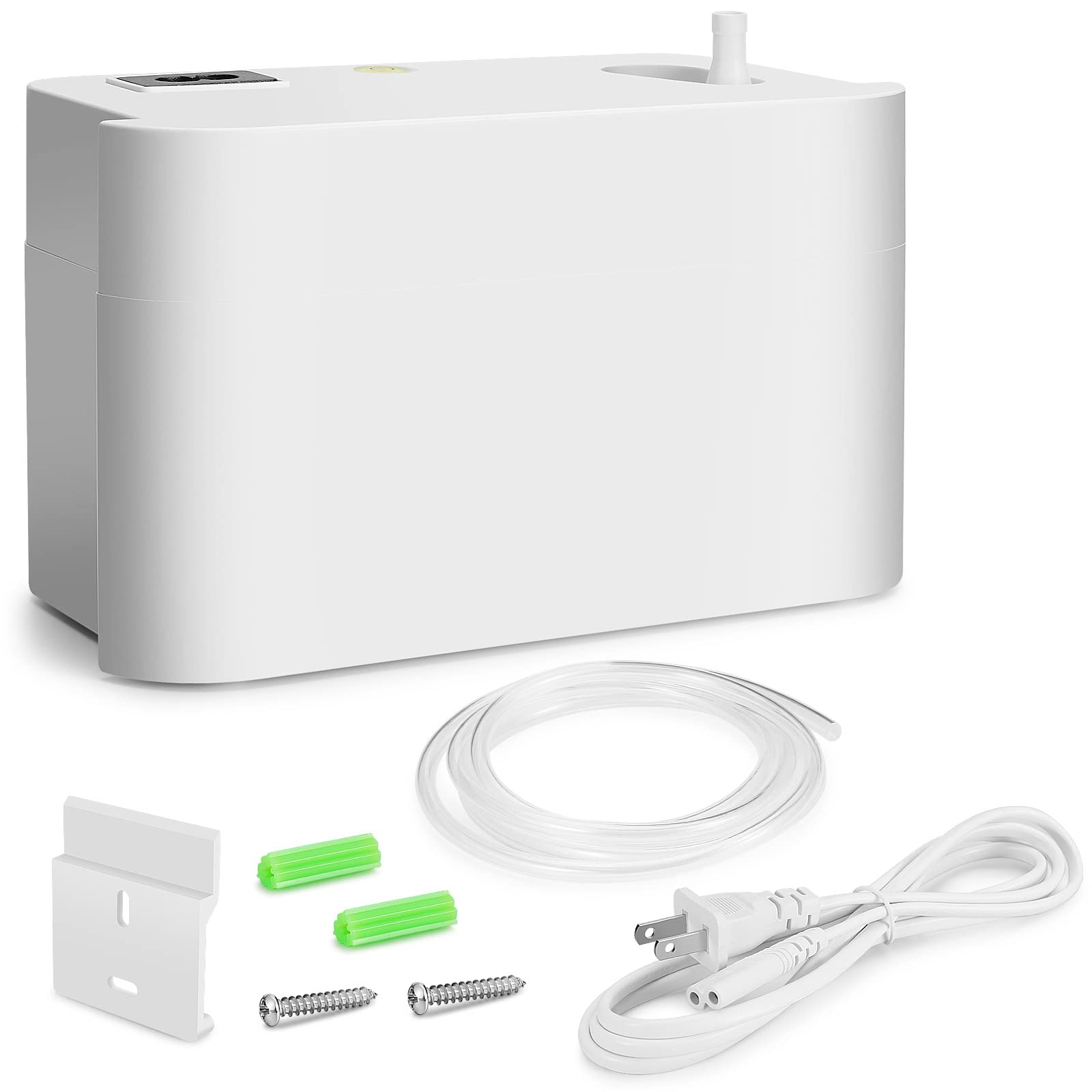 Photo 1 of FUJIWARA Condensate Pump Automatic Condensation Drain Removal Mini Quiet Pump for HVAC,Air Conditioner,Dehumidifier,Furnance,Ice Maker,Wall Mounted Suitable for A/C 1-5HP, White