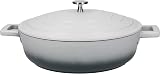MasterClass Cast Aluminium Shallow Casserole Dish Grey Ombre 28cm 4L Gift Boxed