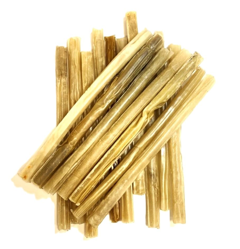 Cigar Chews Thick 10" x 10 Natural Rawhide Dog Treats Pressed Rolls RHS