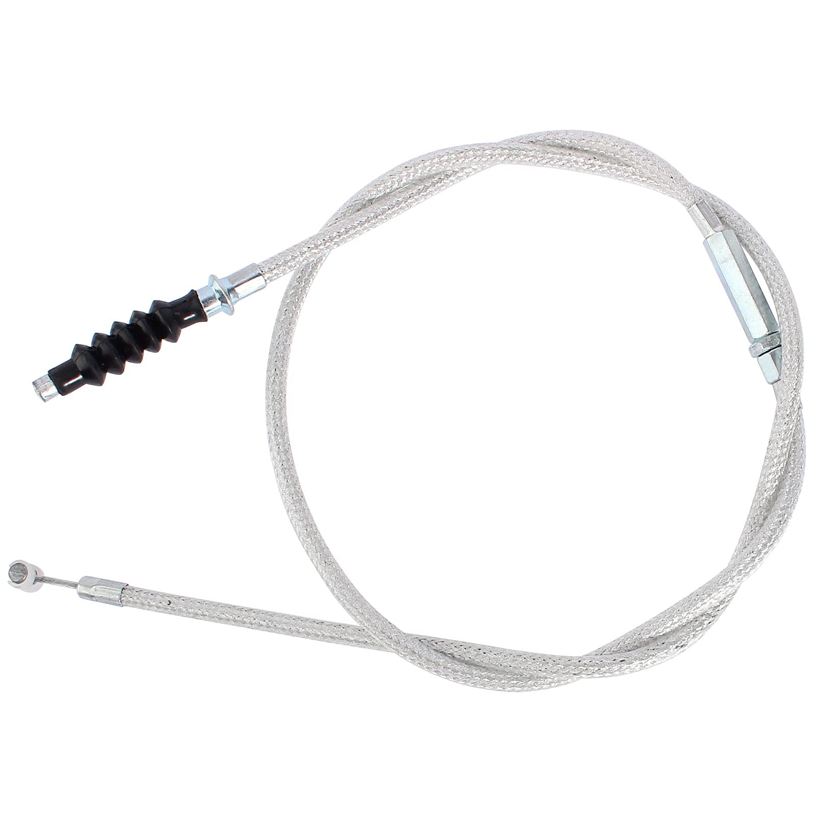 QAZAKY 50inch Adjustable White Clutch Cable for 50cc-90cc 110cc 125cc 140cc 150cc 190cc 200cc 250cc Motorcycle ATV Quad Scooter Go Kart Moped Chopper Pit Dirt Bike Tricycle Four Wheele Dune Doom Buggy