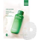 innisfree Green Tea Ceramide Milk Mask | Lightweight Korean Sheet Mask | Lightweight Korean Sheet Mask for Hydration Fast | Hydrating and Nourisihing | Replenish &amp; Strengthen Skin's Moisture Barrier