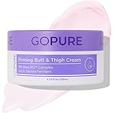 goPure Firming Butt &amp; Thigh Cream - Skin Tightening Cream for Body with 8% MaxLift3 Complex - Visibly Smooths Stretch Marks - Cellulite Cream &amp; Crepe Solution - Hydrating Barrier - Clinically Tested