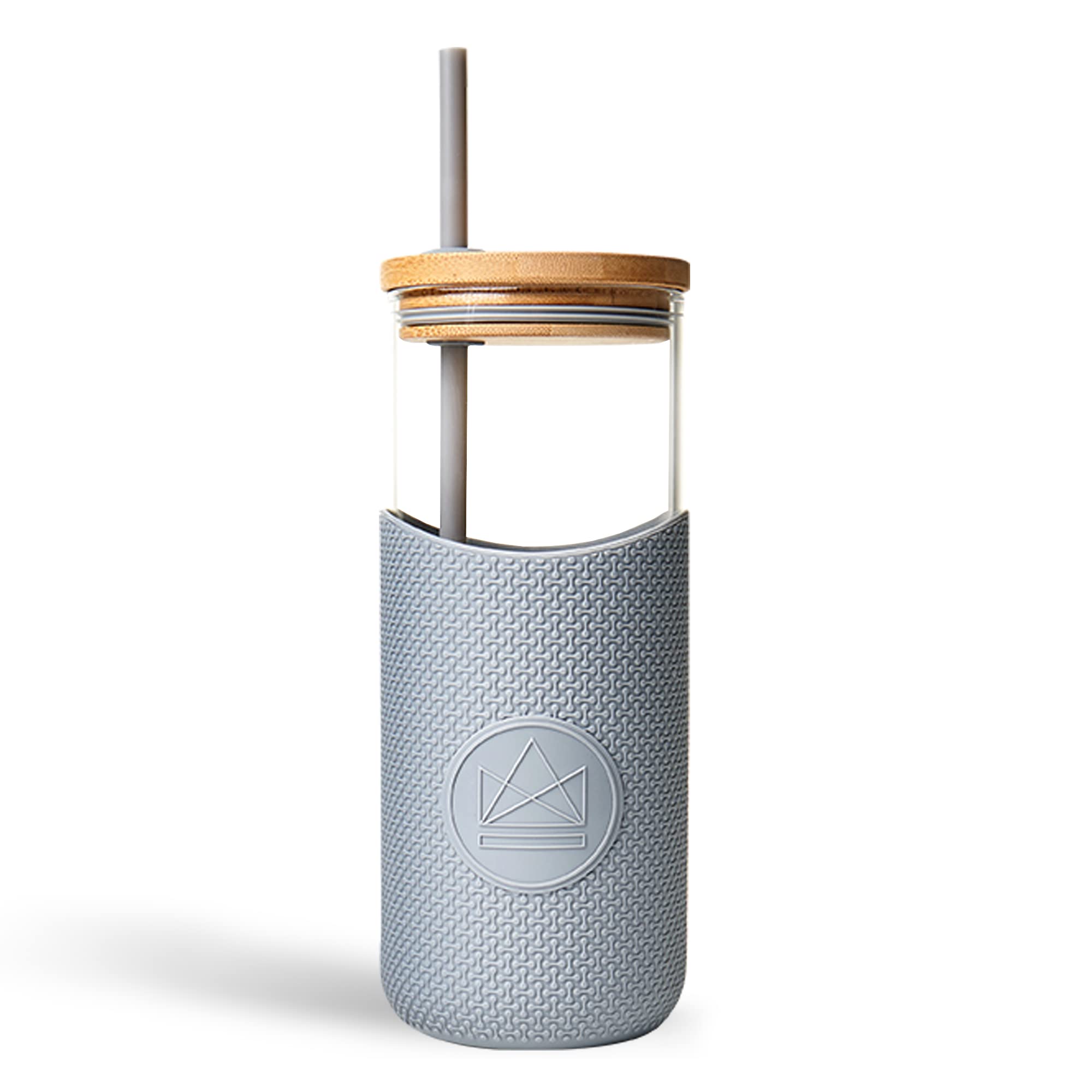 Neon Kactus Glass Water Bottle | Glass Tumbler with Straw and Lid | Reusable Glass Drinking Bottle for Hot & Cold Drinks | Non-Permeable, Leakproof, Dishwasher-Safe | Forever Young, 1000 ml