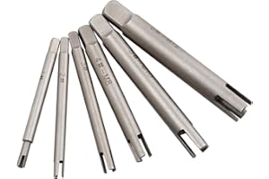 Bestgle 6 Pcs Tap Extractor, Broken Head Screw Remover M4-M12 Stripped Screw Thread Tap Extractors Set 3/4 Flute Damaged Scre