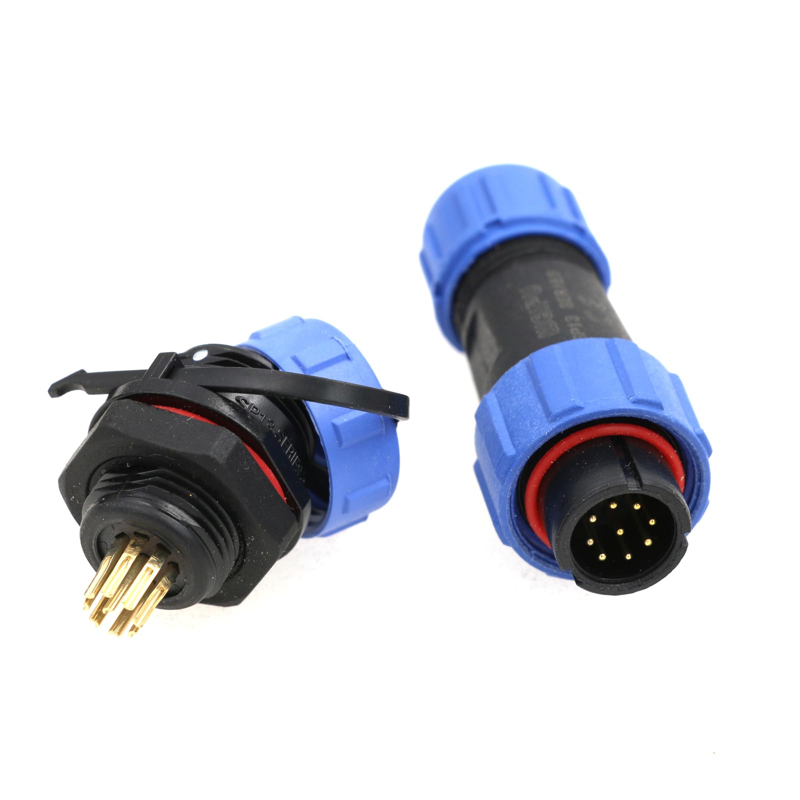 ZBLZGP SP13 9 Pin Connector Plug Socket Assembly Weipu Plastic Waterproof IP68 Round Connector for Audio Visual System Test & Measuring Devices