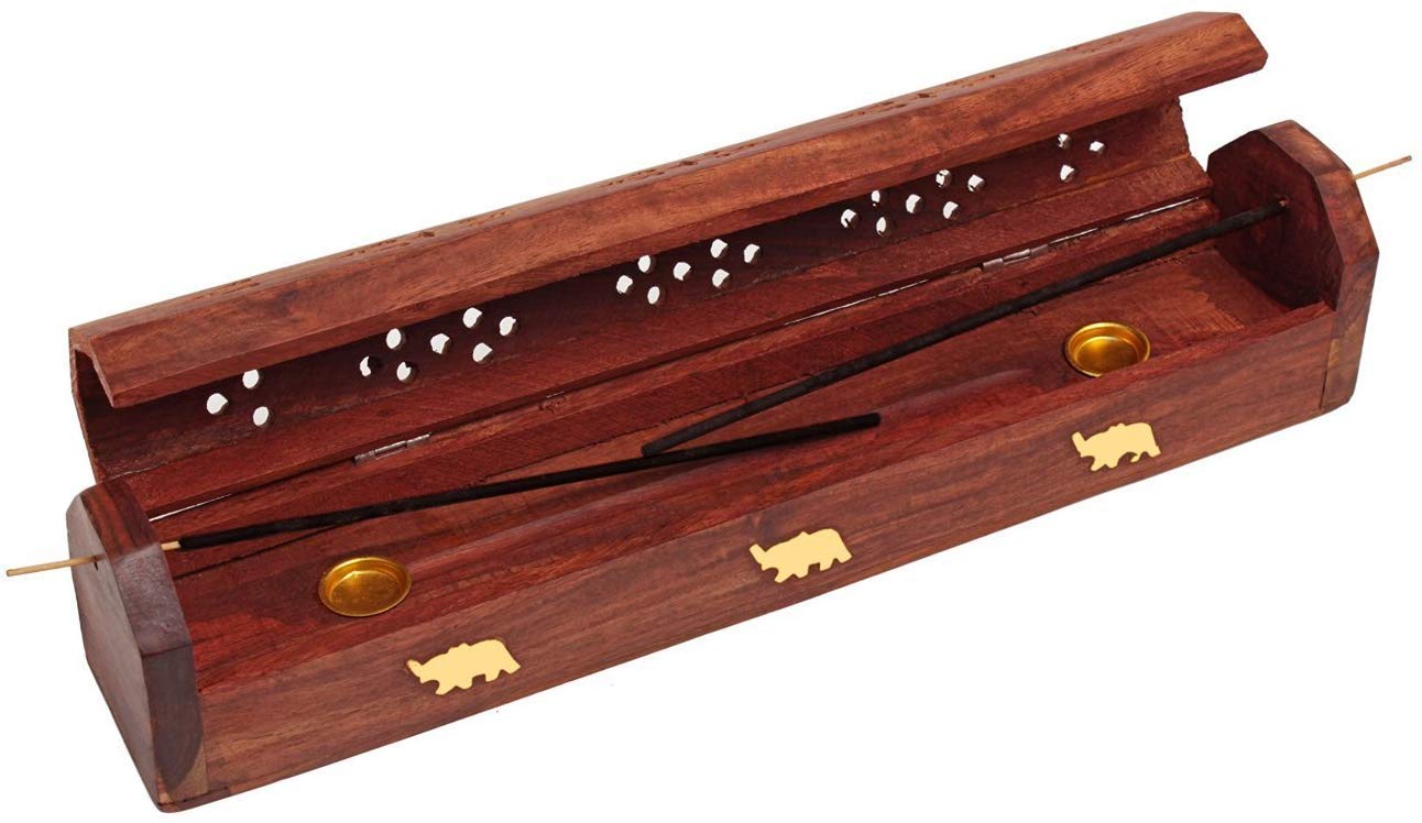 STORE INDYA WOODEN INCENSE HOLDER (ELEPHANT)