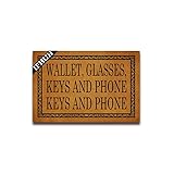 IFHUH Wallet, Glasses, Keys and Phone Doormat Funny