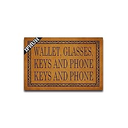 IFHUH Wallet, Glasses, Keys and Phone Doormat Funny