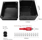LANUCN 10 Way Junction Box IP65 Waterproof Enclosure 150x110x70mm view 3