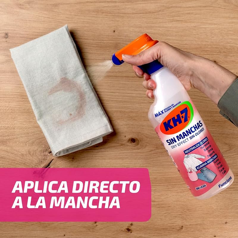 Sin Manchas Sin Olores OXY Effect | Quitamanchas Ropa | Oxígeno Activo | Elimina manchas de Sudor, Vino, Verdura, Fruta, | Neutraliza Malos Olores | Pulverizador 715 mL El embalaje puede variar