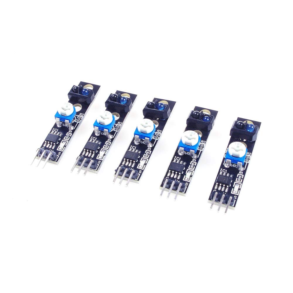 ANGEEK 5pcs Diy KY-033 One Channel 3 pin Tracking Path Tracing Module Intelligent Vehicle Probe Infrared Detection Sensor