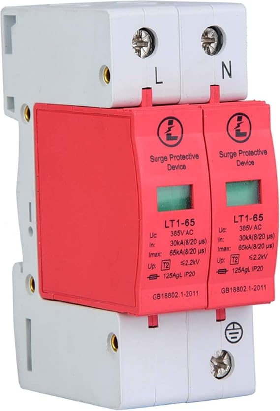 Parafoudre 4P 40KA AC – Protection Contre Surtensions Maison – Montage Rail DIN – Tension 220V~420V – Pour Installation électrique