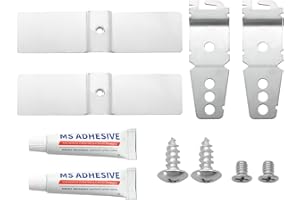 TARUIMOO Granite Counter Dishwasher Mounting Bracket Kit Fits for Most Brand Dishwashers，Includes 2 Pack Dishwasher Mounting Brackets &2 Pack Undercounter Dishwasher Bracket 8269145, WP8269145, AP6012289