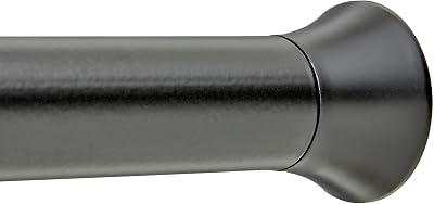 Amazon Basics Extendable Shower Curtain Pole 107 to 185 cm Black