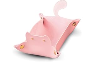 SAGE'S PORTAL Sage’s Portal Enchanted Cat Dice Tray, Portable Snap Assembly, DND Dice Tray for Dungeons and Dragons RPG Tabletop TTRPG (Pink)