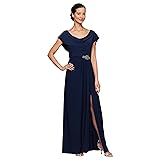 Alex Evenings Women's Long Cowl Neckline Mother of
