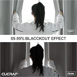 CUCRAF Custom Blackout Curtains for Bedroom Living