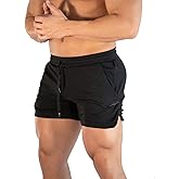 sandbank Men's 5" Gym Workout Short,Quick Dry Active Running Bodybuilding Shorts with Pockets