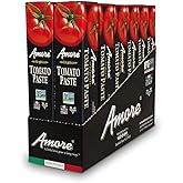 Amore Vegan Tomato Paste In A Tube - Double Concentrated, Non GMO Certitied and Made In Italy (Pack of 12)