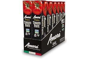 Amore All Natural Tomato Paste, 4.5 Ounce Tubes (Pack of 12)