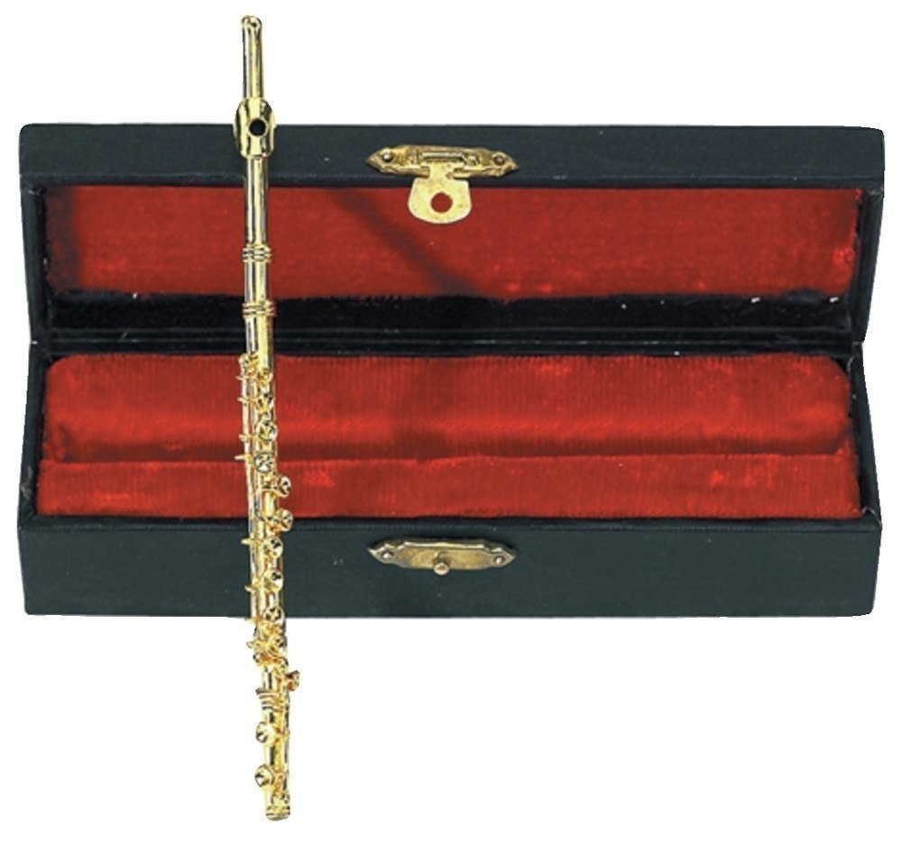 GEWA Miniaturinstrument Flöte im Etui, ca. 15 cm