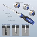 SORAKO 118-Piece Screwdriver Set Magnetic Ratchet Bits Precision Insulated view 3