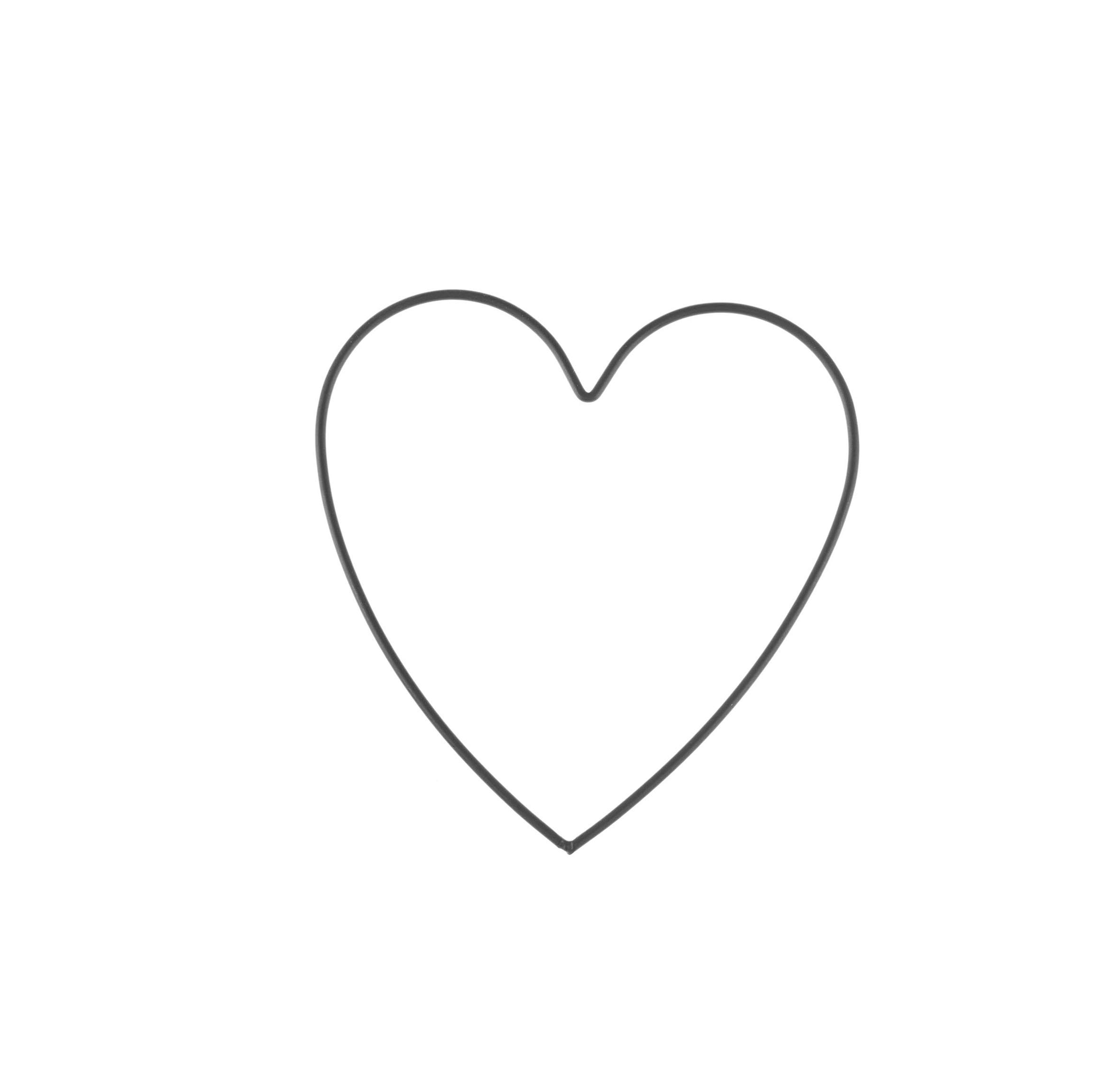 Glorex 6 1294 405 Metal Heart Frame for Crafts Approx. 15 cm Coated in Black Ideal for Dream Catchers, Macrame, Wall Decoration and Floristry — image 1